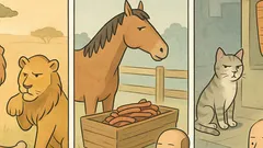 Dowcip: Lwy nie jedzą innych lwów...